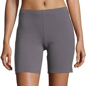 Hanes jersey biker shorts